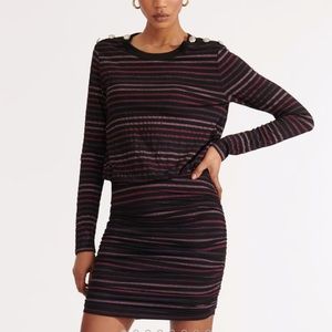 Veronica Beard Marcy Ruched Mini Dress